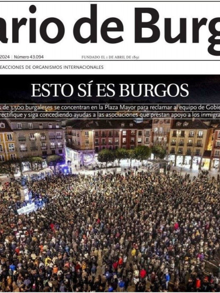 <p>Portada de <em>Diario de Burgos</em> del 14 de noviembre de 2024.</p>