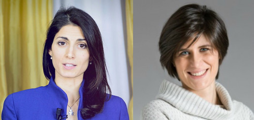 <p>Virginia Raggi y Chiara Appendino, nuevas alcaldesas de Roma y de Turín, respectivamente. </p>