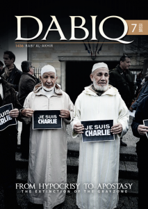 <p>Portada del sétimo número de la revista de Estado Islámico, Dabiq. </p>