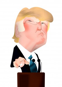 <p>Caricatura de Donald Trump.</p>
