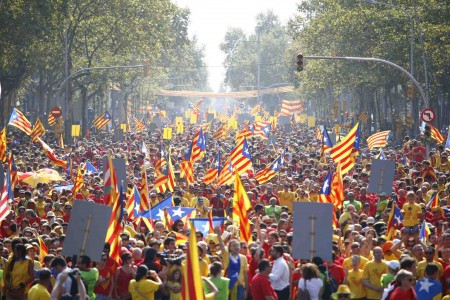 <p>Diada Nacional de Catalunya de 2014, semanas antes de la consulta del 9N. </p>