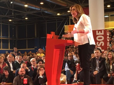 <p>Susana Díaz presenta su candidatura a las primarias del PSOE en Madrid </p>