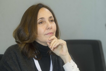 <p>Mariela Castro, durante la entrevista.</p>