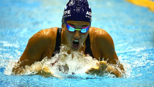 <p>Michelle Alonso durante una competición.</p>