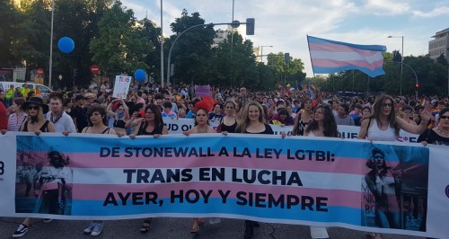 <p>Manifestación del Orgullo en Madrid, junio de 2019.</p>