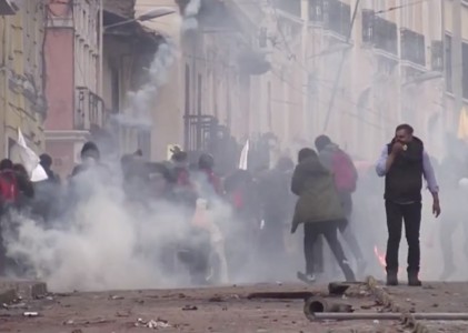 <p>Manifestación en la ciudad de Quito, Ecuador.</p>