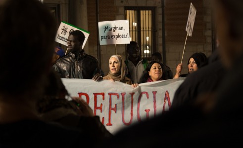 <p>Manifestación en Madrid por los derechos de las personas migrantes. / <strong>Adolfo Lujan</strong></p>