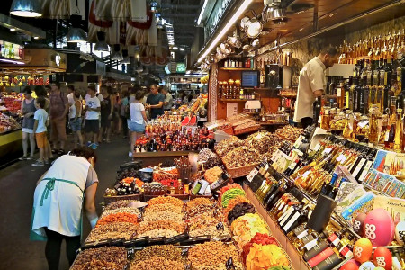 <p>Mercado de la Boquería (Barcelona).</p>