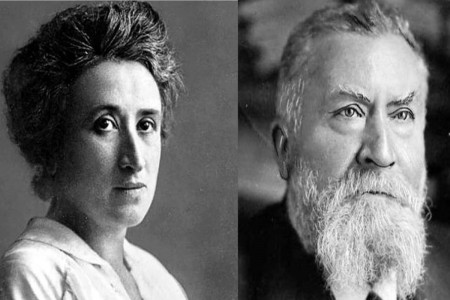<p>Rosa Luxemburgo y Jean Jaurès.</p>