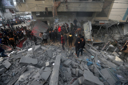 <p>Destrucción en Gaza. / <strong>Mahmoud Mushtaha</strong></p>