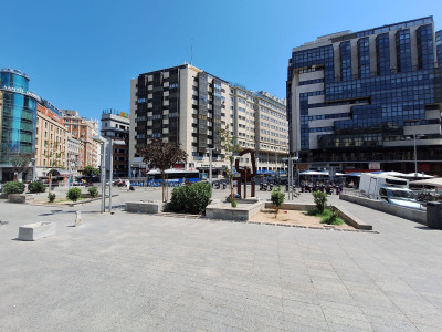 <p>Plaza de Santo Domingo en Madrid. /<strong> R. A.</strong> </p>