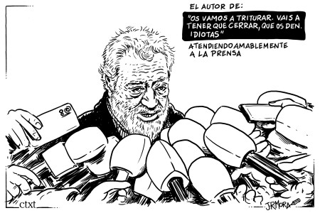 <p><em>MAR atiende a la prensa.</em> /<strong> J.R. Mora</strong></p>