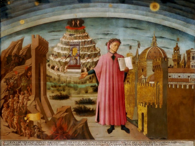 <p><em>Dante y su poema</em> (Domenico di Michelino, 1465). Catedral de Santa Maria del Fiore, Florencia.</p>