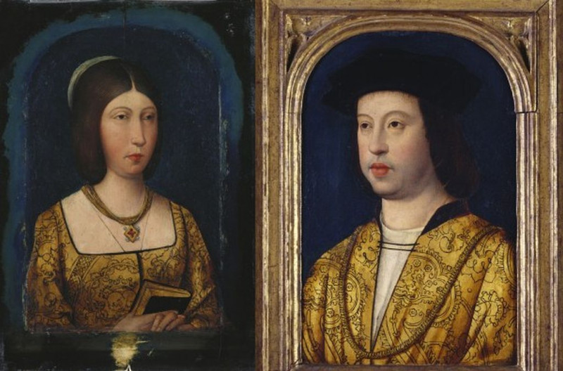 Retratos de Isabel de Castilla y Fernando II de Aragón, de autor desconocido.
