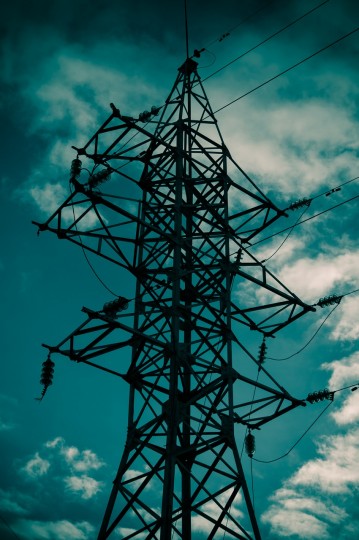 Torre de alta tensión.