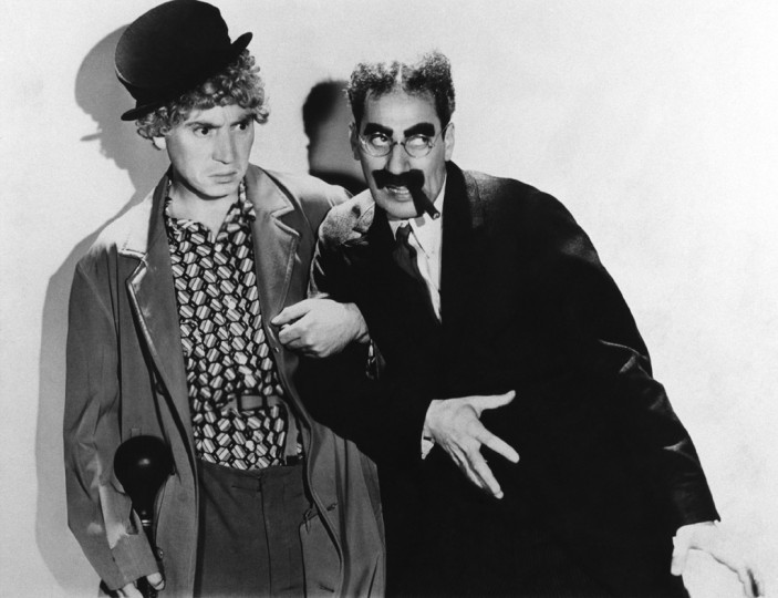 <p>Groucho y Harpo Marx.</p>