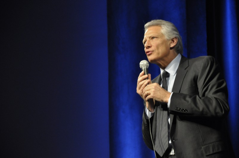 <p>Dominique Villepin durante un congreso del partido República Solidaria en diciembre del 2010.</p>