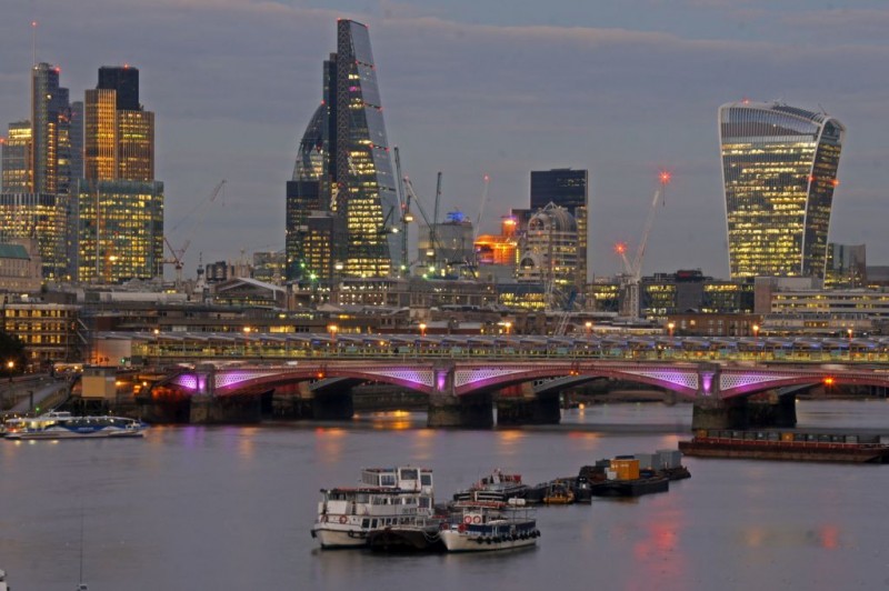 <p>Panorámica de la City de Londres.</p>