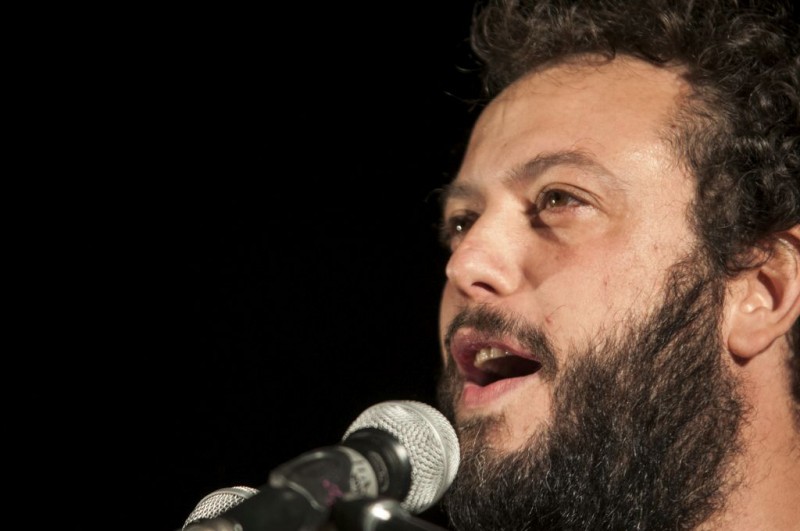 <p>Guillermo Zapata durante la noche electoral de Ahora Madrid, el 24 de mayo de 2015.</p>