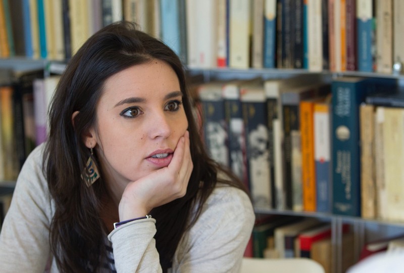 <p>Irene Montero, durante una entrevista en CTXT.</p>