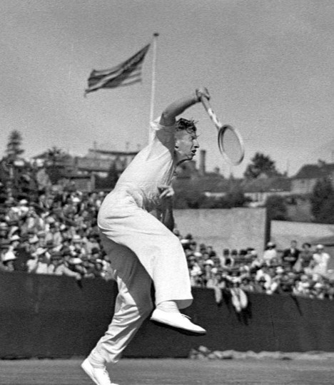 <p>Don Budge. Wimbledon, 1937.</p>