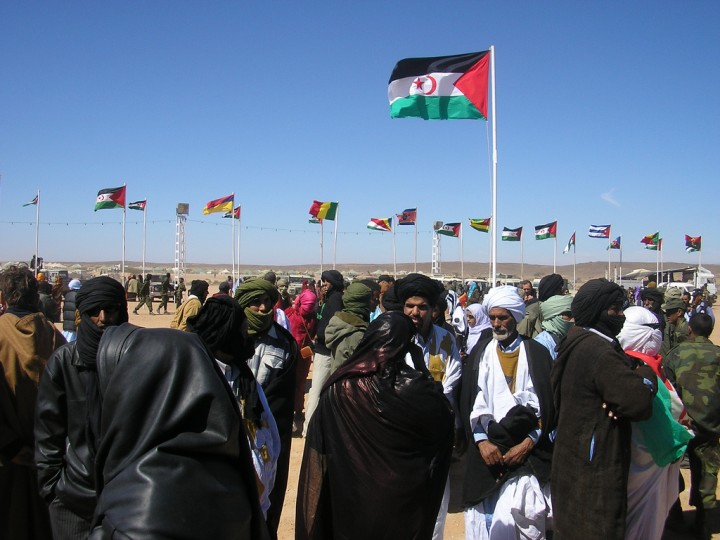 <p>Conmemoración del 30 aniversario de la República Saharaui en los territorios liberados del Sáhara Occidental en 2006. </p>