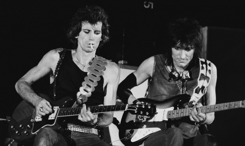 <p>Keith Richards y Ron Wood, de los Rolling Stones. </p>