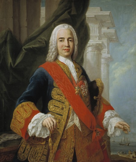 <p>El Marqués de la Ensenada (1702-1781), impulsor de la Gran Redada, un plan de exterminio contra los gitanos lanzado en 1749. El retrato es de Jacopo Amigoni y está en el Museo del Prado.</p>