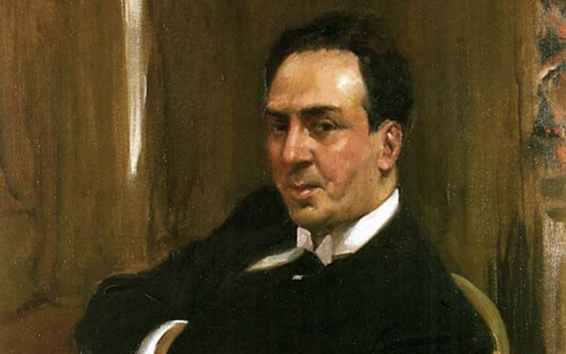 <p>Retrato de Antonio Machado, detalle. </p>