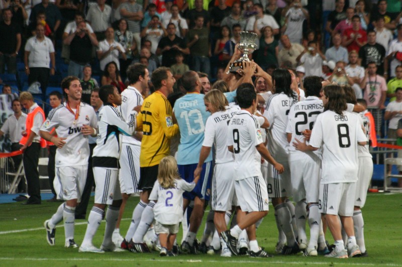 <p>Celebración de la Supercopa de España, 2008.</p>