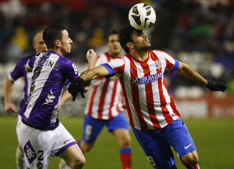 <p>Diego Costa, en un partido contra el Valladolid en su primera etapa con el Atlético de Madrid.</p>