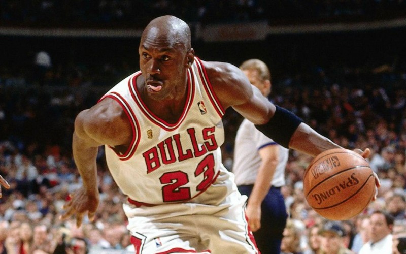 <p>Michael Jordan, en un partido de las finales de la NBA de 1996</p>