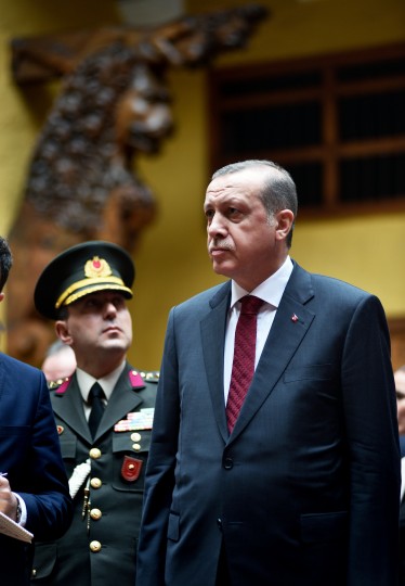 <p>Erdogan durante una visita oficial a Perú en febrero de 2016</p>