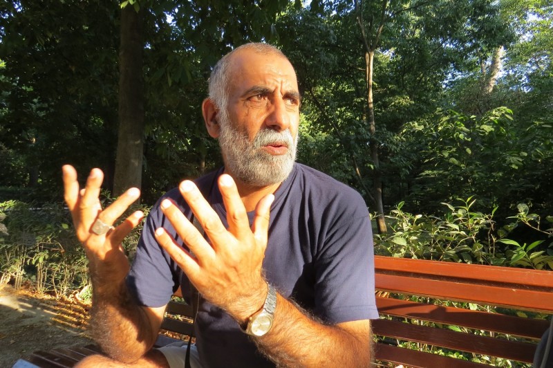 <p>Bachir Ahmed en el parque madrileño de El Retiro.</p>