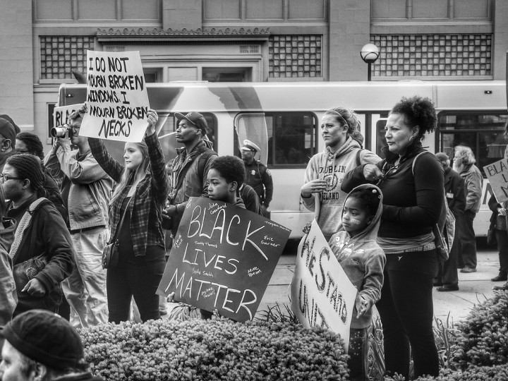 <p>Concentración del movimiento <em>Black lives matter</em>.</p>