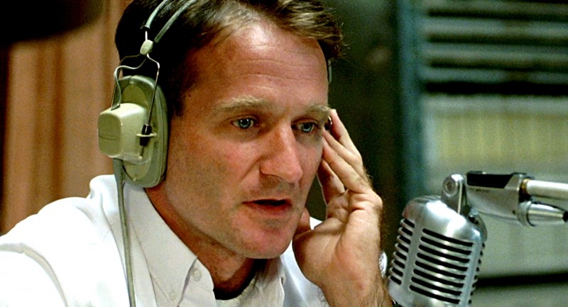 <p>Robin Williams, en un fotograma de<em> Good morning, Vietnam</em> (1987).</p>