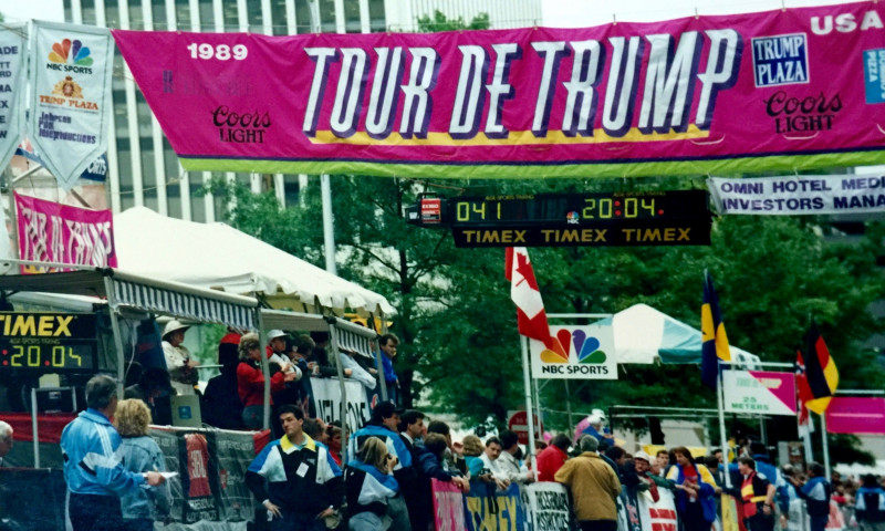 <p>Carrera del Tour de Trump en Richmond (Virginia), 1989.</p>