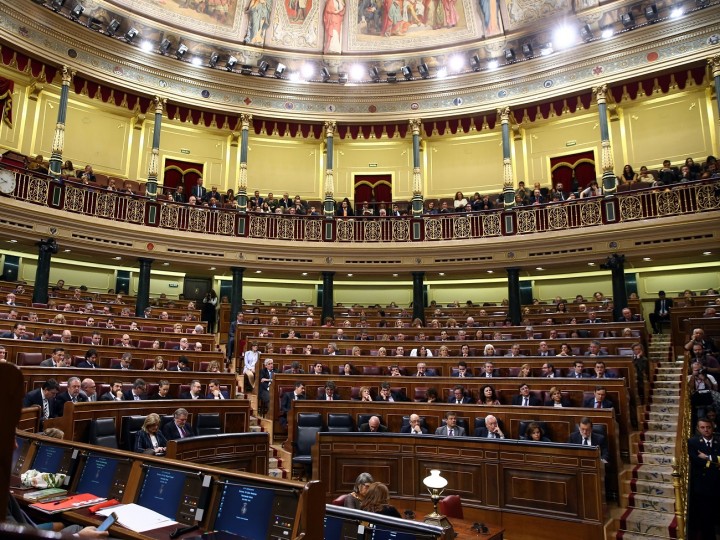 <p>Imagen general del hemiciclo en la segunda jornada de la sesión de investidura de Mariano Rajoy.</p>