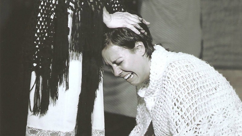 <p>Patricia Garó, durante una representación de <em>La casa de Bernarda Alba</em>.</p>