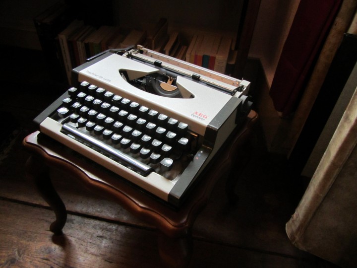<p>Máquina de escribir de Ernst Jünger, expuesta en su casa de Wilflingen.</p>