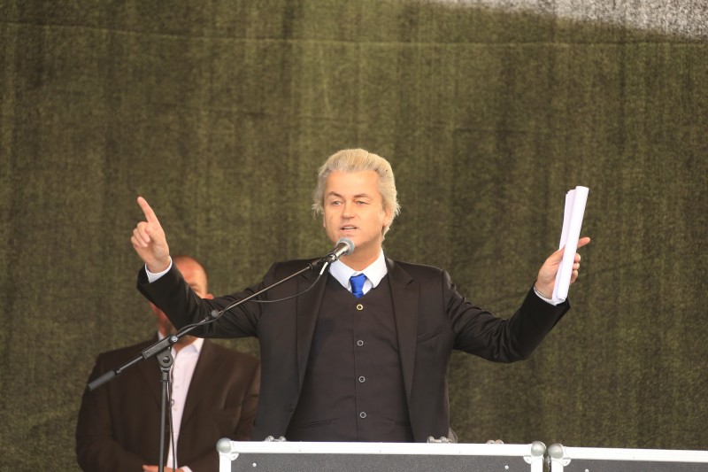 <p>Geert Wilders en un acto del movimiento alemán Pegida 2015.</p>