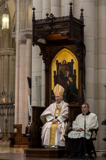 <p>Rouco Varela en la Catedral de la Almudena (Madrid)</p>