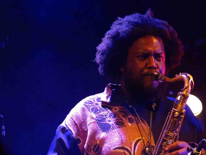 <p>Kamasi Washington durante un concierto en Rotterdam, Holanda. 2015.</p>