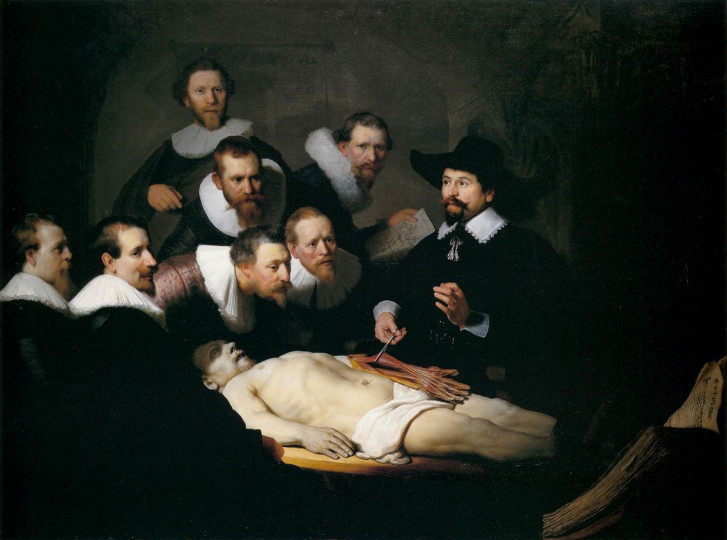 <p><em>La lección de anatomía del doctor Nicolaes Tulp,1632</em></p>