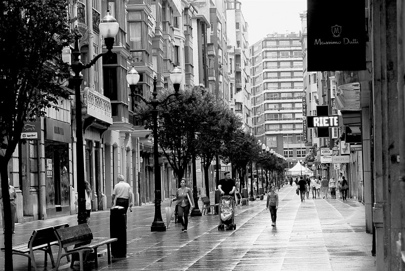 <p>Calle peatonal en Gijón.</p>