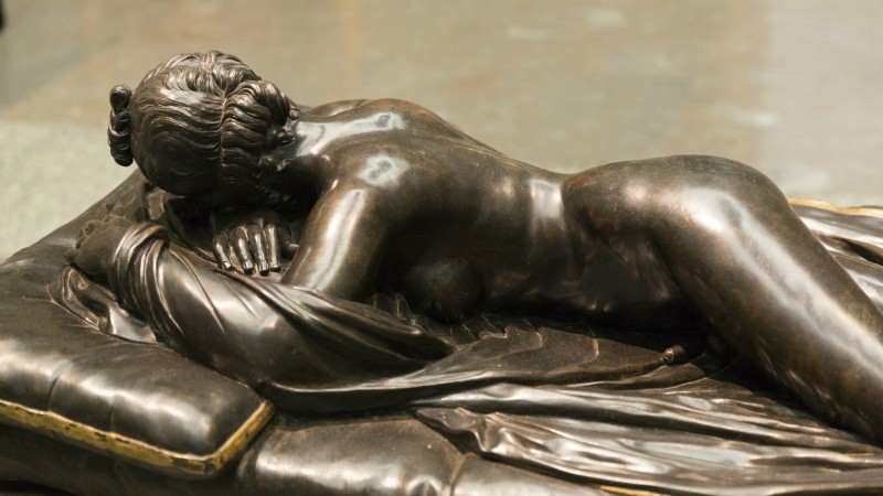 <p>Hermafrodito dormido, Matteo Bonuccelli. Madrid, Museo Nacional del Prado.</p>