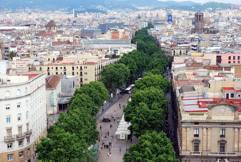 <p>Paseo de Las Ramblas, Barcelona</p>