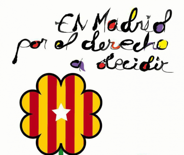 <p>Cartel del acto en Madrid en apoyo al referéndum de autodeterminación de Catalunya</p>
<p><em><strong><br /></strong></em></p>