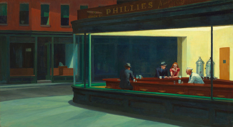 <p><em>Nighthawks, </em>de Edward Hopper</p>