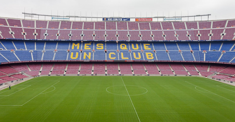 <p>Vista de una de las gradas del Camp Nou (2014).</p>